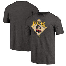 Load image into Gallery viewer, Pittsburgh Pirates Hometown Collection Retro Logo T-Shirt - Black MLB Guys Tee