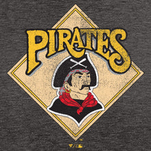 Load image into Gallery viewer, Pittsburgh Pirates Hometown Collection Retro Logo T-Shirt - Black MLB Guys Tee