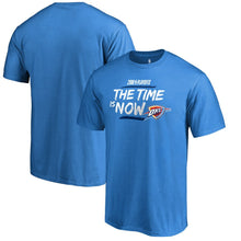 Load image into Gallery viewer, Oklahoma City Thunder 2018 Nba Playoffs Bet Slogan T-Shirt - Blue NBA Guys Tee