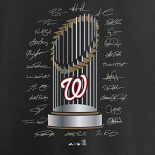 Load image into Gallery viewer, Washington Nationals Majestic 2019 World Series Champions Signature Roster T-Shirt - Black MLB Guys Tee