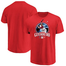 Load image into Gallery viewer, Vladimir Guerrero Los Angeles Angels 2018 Hall Of Fame Photo T-Shirt - Red MLB Guys Tee