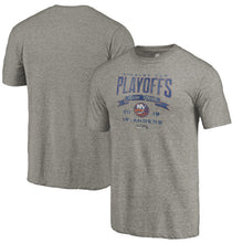 Load image into Gallery viewer, New York Islanders 2019 Stanley Cup Playoffs Bound Buzzer Beater Tri-Blend T-Shirt - Gray NHL Guys Tee