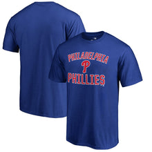 Load image into Gallery viewer, Philadelphia Phillies Victory Arch T-Shirt - Royal MLB Guys Tee