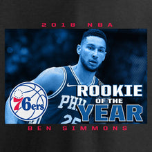Load image into Gallery viewer, Ben Simmons Philadelphia 76Ers 2019 Nba Rookie Of The Year T-Shirt - Black NBA Guys Tee
