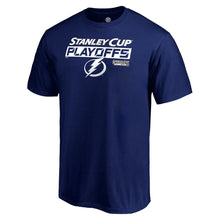 Load image into Gallery viewer, Tampa Bay Lightning 2019 Stanley Cup Playoffs Bound Body Checking T-Shirt - Blue NHL Guys Tee