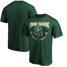 Load image into Gallery viewer, Oakland Athletics 2020 Spring Training Pick Off Move T-Shirt – Green MLB Guys Tee