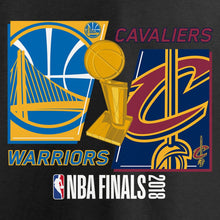 Load image into Gallery viewer, Golden State Warriors Vs. Cleveland Cavaliers 2018 Nba Finals Bound Dueling Team Matchup T-Shirt - Heather Charcoal NBA Guys Tee