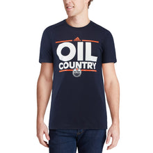 Load image into Gallery viewer, Edmonton Oilers Adidas Local Dassler Climalite Performance T-Shirt - Navy NHL Guys Tee