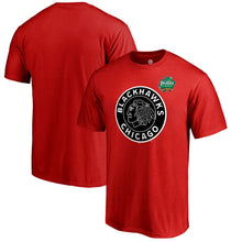 Load image into Gallery viewer, Chicago Blackhawks 2019 Winter Classic Primary Logo T-Shirt - Red NHL Guys Tee