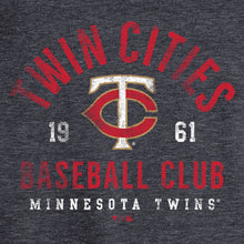 Load image into Gallery viewer, Minnesota Twins Hometown Collection Twin Cities T-Shirt - Navy MLB Guys Tee