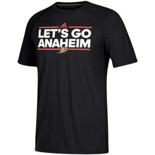 Load image into Gallery viewer, Anaheim Ducks Adidas Local Dassler Climalite Performance T-Shirt - Black NHL Guys Tee