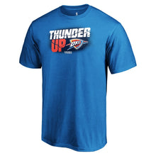 Load image into Gallery viewer, Oklahoma City Thunder 2019 Nba Playoffs Bound Tip Off Dunk T-Shirt - Blue NBA Guys Tee