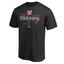 Load image into Gallery viewer, Washington Nationals Majestic 2019 World Series Champions Signature Roster T-Shirt - Black MLB Guys Tee