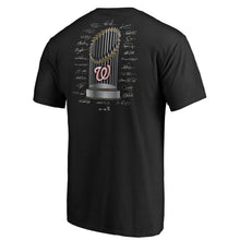 Load image into Gallery viewer, Washington Nationals Majestic 2019 World Series Champions Signature Roster T-Shirt - Black MLB Guys Tee