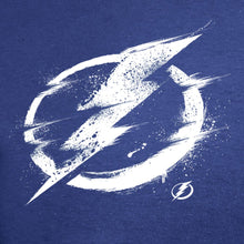 Load image into Gallery viewer, Tampa Bay Lightning Splatter Logo Big And Tall T-Shirt - Blue NHL Guys Tee