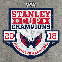 Load image into Gallery viewer, Washington Capitals 2018 Stanley Cup Champions 2-Man Advantage Tri-Blend T-Shirt - Heather Gray NHL Guys Tee
