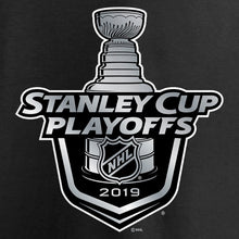 Load image into Gallery viewer, 2019 Stanley Cup Playoffs Bound Big Skate T-Shirt - Black NHL Guys Tee
