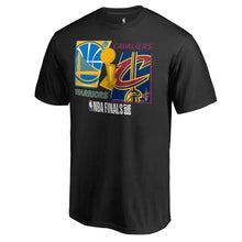 Load image into Gallery viewer, Golden State Warriors Vs. Cleveland Cavaliers 2018 Nba Finals Bound Dueling Team Matchup T-Shirt - Heather Charcoal NBA Guys Tee