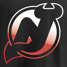 Load image into Gallery viewer, New Jersey Devils Gradient Logo T-Shirt - Black NHL Guys Tee