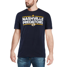 Load image into Gallery viewer, Nashville Predators Adidas Dassler Climalite Performance Raglan T-Shirt - Navy NHL Guys Tee