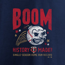 Load image into Gallery viewer, Minnesota Twins Single-Season Team Home Run Record T-Shirt - Navy MLB Guys Tee