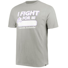 Load image into Gallery viewer, Colorado Avalanche '47 Hockey Fights Cancer Flanker T-Shirt - Gray NHL Guys Tee