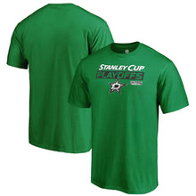 Load image into Gallery viewer, Dallas Stars 2019 Stanley Cup Playoffs Bound Body Checking T-Shirt - Kelly Green NHL Guys Tee