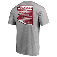 Load image into Gallery viewer, Shane Doan Arizona Coyotes Retirement Stats T-Shirt - Heather Gray NHL Guys Tee