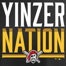 Load image into Gallery viewer, Pittsburgh Pirates Hometown Collection Yinzer Nation T-Shirt - Black MLB Guys Tee