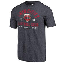 Load image into Gallery viewer, Minnesota Twins Hometown Collection Twin Cities T-Shirt - Navy MLB Guys Tee
