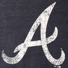 Load image into Gallery viewer, Atlanta Braves Distressed Team Tri-Blend T-Shirt - Heathered Navy MLB Guys Tee