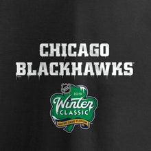 Load image into Gallery viewer, Chicago Blackhawks 2019 Winter Classic Alternate Logo T-Shirt - Black NHL Guys Tee