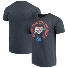 Load image into Gallery viewer, Oklahoma City Thunder Sportiqe Comfy Super Soft Tri-Blend T-Shirt - Navy NBA Guys Tee
