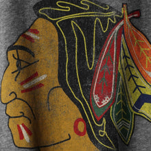 Load image into Gallery viewer, Chicago Blackhawks Adidas Heritage Logo Series Tri-Blend T-Shirt - Heathered Gray NHL Guys Tee