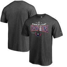 Load image into Gallery viewer, Washington Capitals 2018 Stanley Cup Champions Locker Room Appeal Play T-Shirt - Heather Charcoal NHL Guys Tee