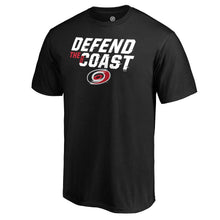 Load image into Gallery viewer, Carolina Hurricanes 2019 Stanley Cup Playoffs Eastern Conference Finals Bound Defend T-Shirt - Black NHL Guys Tee