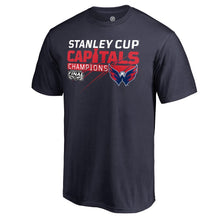 Load image into Gallery viewer, Washington Capitals 2018 Stanley Cup Champions Pumped Up T-Shirt - Navy NHL Guys Tee