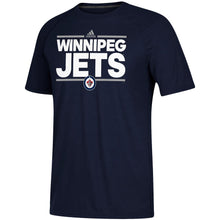 Load image into Gallery viewer, Winnipeg Jets Adidas Dassler Climalite Performance Raglan T-Shirt - Navy NHL Guys Tee