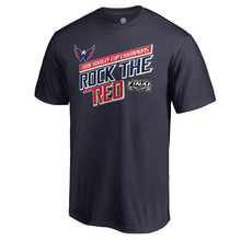 Load image into Gallery viewer, Washington Capitals 2018 Stanley Cup Champions Drop Pass T-Shirt - Navy NHL Guys Tee