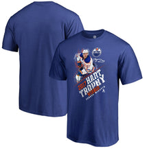Load image into Gallery viewer, Connor Mcdavid Edmonton Oilers 2020 Nhl Hart Trophy Winner T-Shirt - Royal NHL Guys Tee