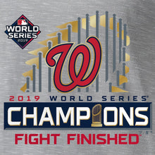 Load image into Gallery viewer, Washington Nationals 2019 World Series Champions Locker Room Space Dye T-Shirt - Gray MLB Guys Tee