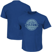 Load image into Gallery viewer, Detroit Pistons Majestic Reflective Tek Patch T-Shirt - Royal NBA Guys Tee