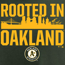 Load image into Gallery viewer, Oakland Athletics Hometown Collection Oakland Roots T-Shirt - Green MLB Guys Tee