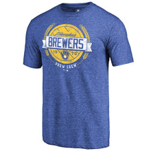 Load image into Gallery viewer, Milwaukee Brewers Hometown Collection Barrel Men T-Shirt - Royal MLB Guys Tee