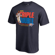 Load image into Gallery viewer, Russell Westbrook Oklahoma City Thunder Triple Double T-Shirt - Navy NBA Guys Tee