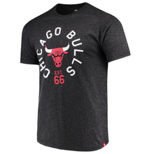 Load image into Gallery viewer, Chicago Bulls Sportiqe Comfy Super Soft Tri-Blend T-Shirt - Black NBA Guys Tee