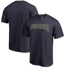Load image into Gallery viewer, San Diego Padres Armed Forces Wordmark T-Shirt - Navy MLB Guys Tee
