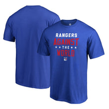 Load image into Gallery viewer, New York Rangers Against The World T-Shirt - Royal NHL Guys Tee
