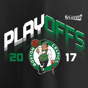Boston Celtics 2019 Nba Playoff Participant Triangle T-Shirt - Black NBA Guys Tee
