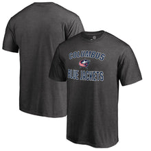Load image into Gallery viewer, Columbus Blue Jackets Victory Arch T-Shirt - Heather Gray NHL Guys Tee
